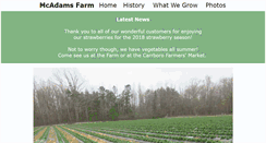 Desktop Screenshot of mcadamsfarm.com