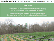 Tablet Screenshot of mcadamsfarm.com